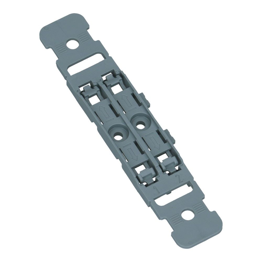 WAGO Bevestigingsadapter doorvoerconnector 2-voudig schroefbevestiging en trekontlasting - 5 stuks