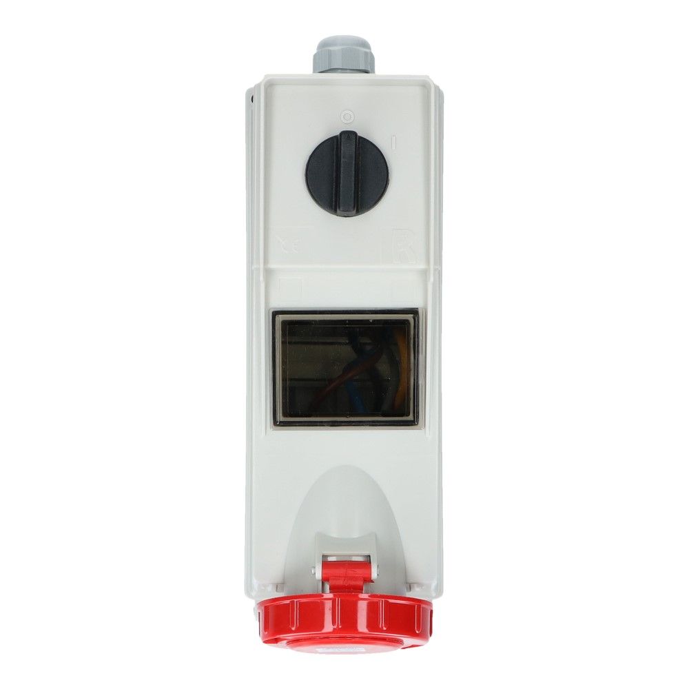 CEE schakel female 5 polig 6H 63A IP67 opbouw wcd 380-415VAC