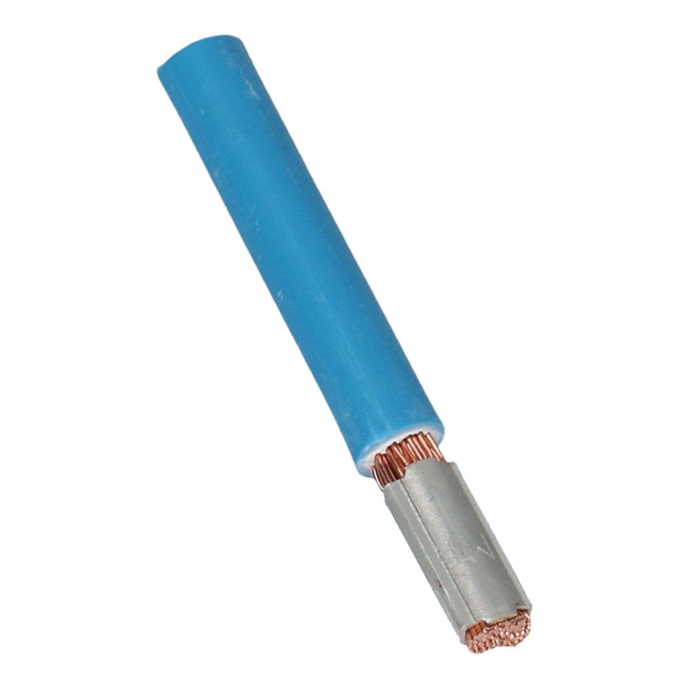 Montagedraad met vertind huls blauw 6mm² 570mm halogeenvrij 90°C 