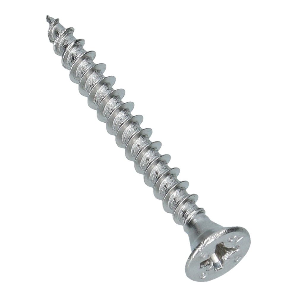 Spaanplaatschroef 5x45 Platkop RVS A2 PZ2 - 200 stuks