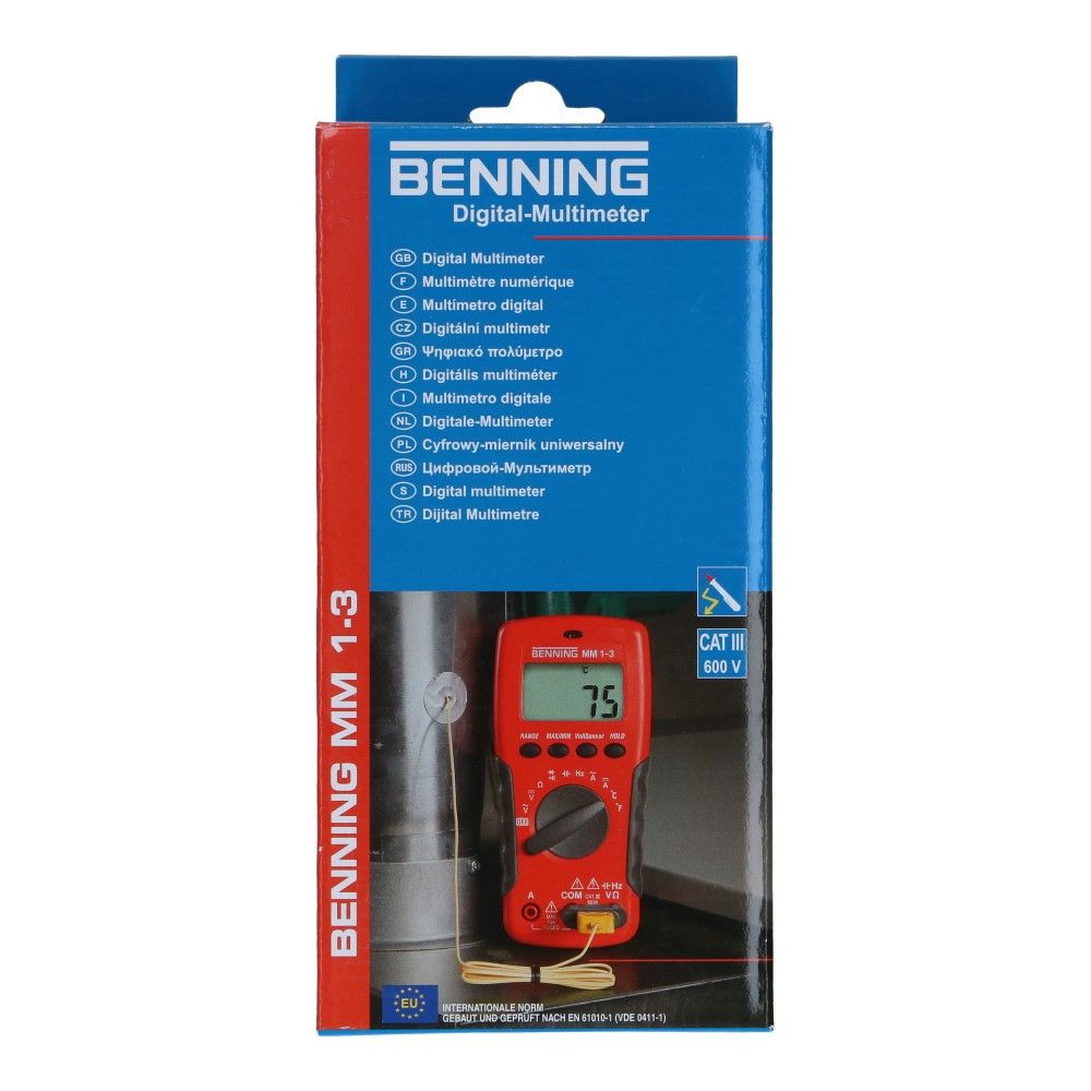 Digitale multimeter MM 1-3 0.1mV-600V 1000V DC / 0.1mV-750V AC