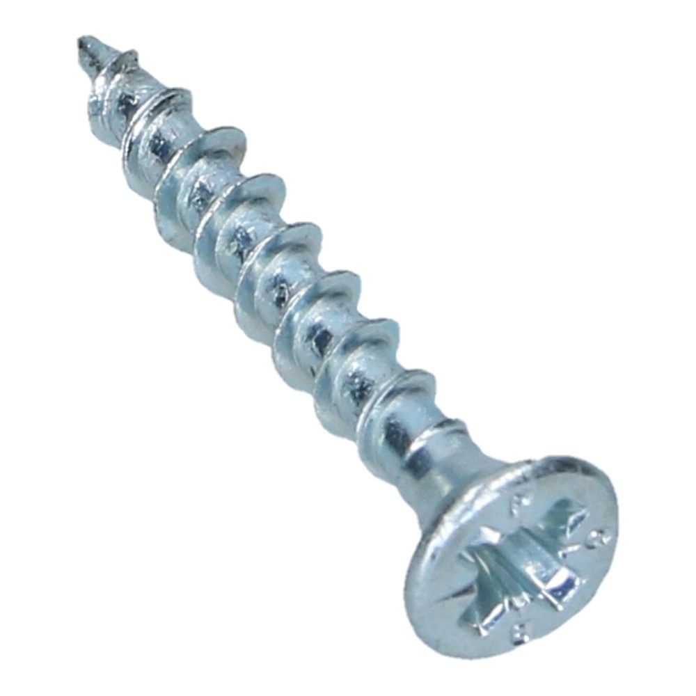 Spaanplaatschroef 3.5x25mm Verzonken Pozidrive 2 - 200 stuks