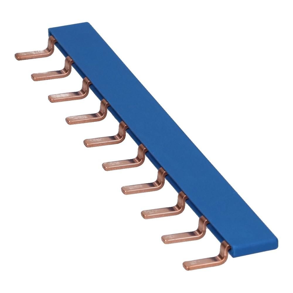 Kam pin blauw 1 fase 10 pole 17.8mm gebogen
