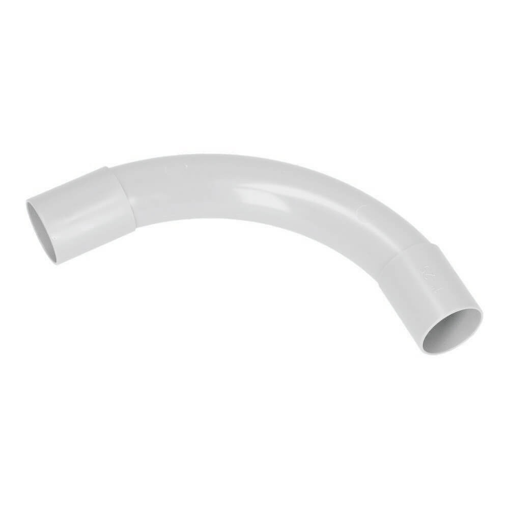 PVC bocht wit 19mm Polivolt RAL9010 - 25 stuks