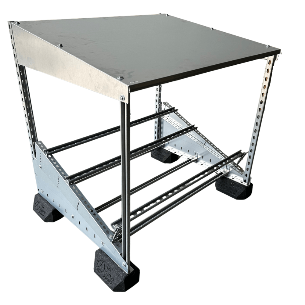 Trayco Solar Shelter Angled BxHxD =1200x1200x956 Ultra Galva