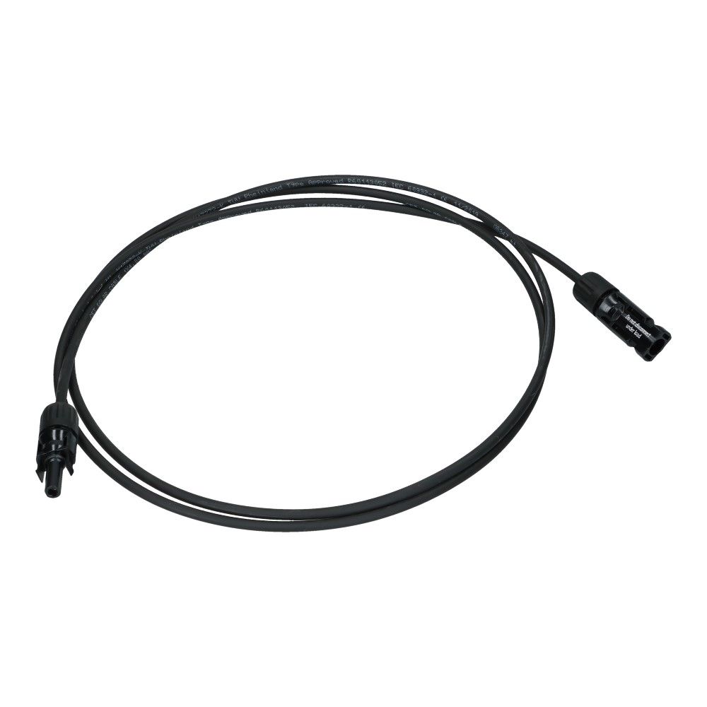 Solarkabel 2 meter MC4 4mm² zwart