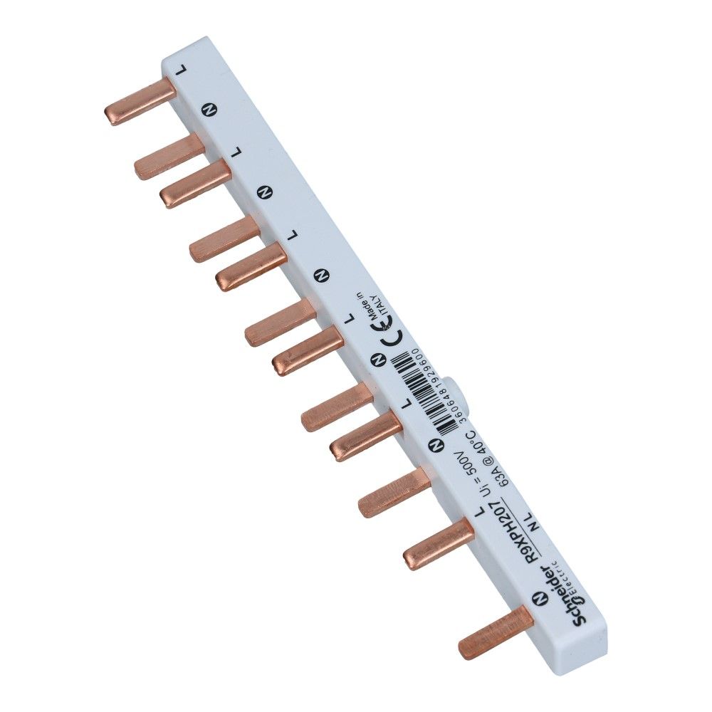 Kam pin wit 2 fase 12 pole 2x18mm, 10x9mm offset 5mm
