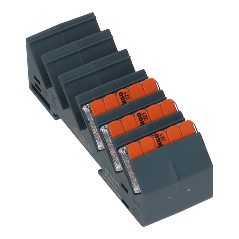 Din-railhouder APW voor lasklemmen 6x- 5voudig - 4mm²