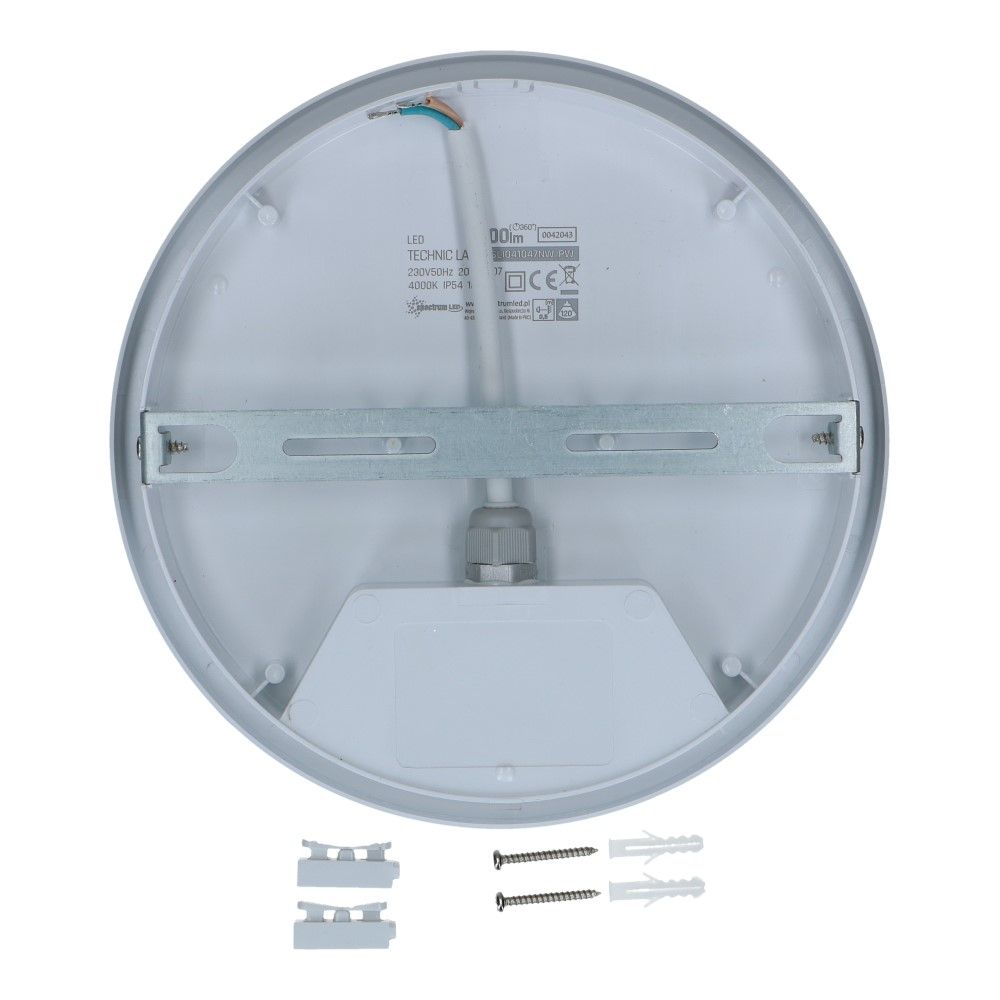 LED plafondlamp IP54 20W 2300lm 4000K met sensor 220mm