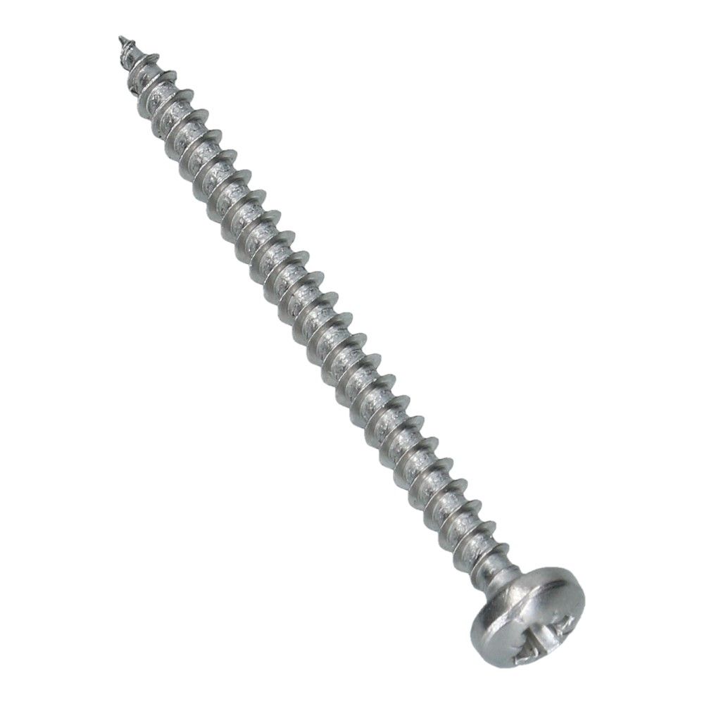 Spaanplaatschroef 4x50 bolkop RVS A2 PZ2 - 200 stuks