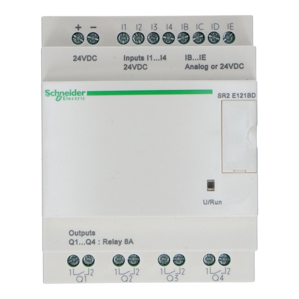 Zelio PLC met klok 12I-O 8in 4uit 24VDC