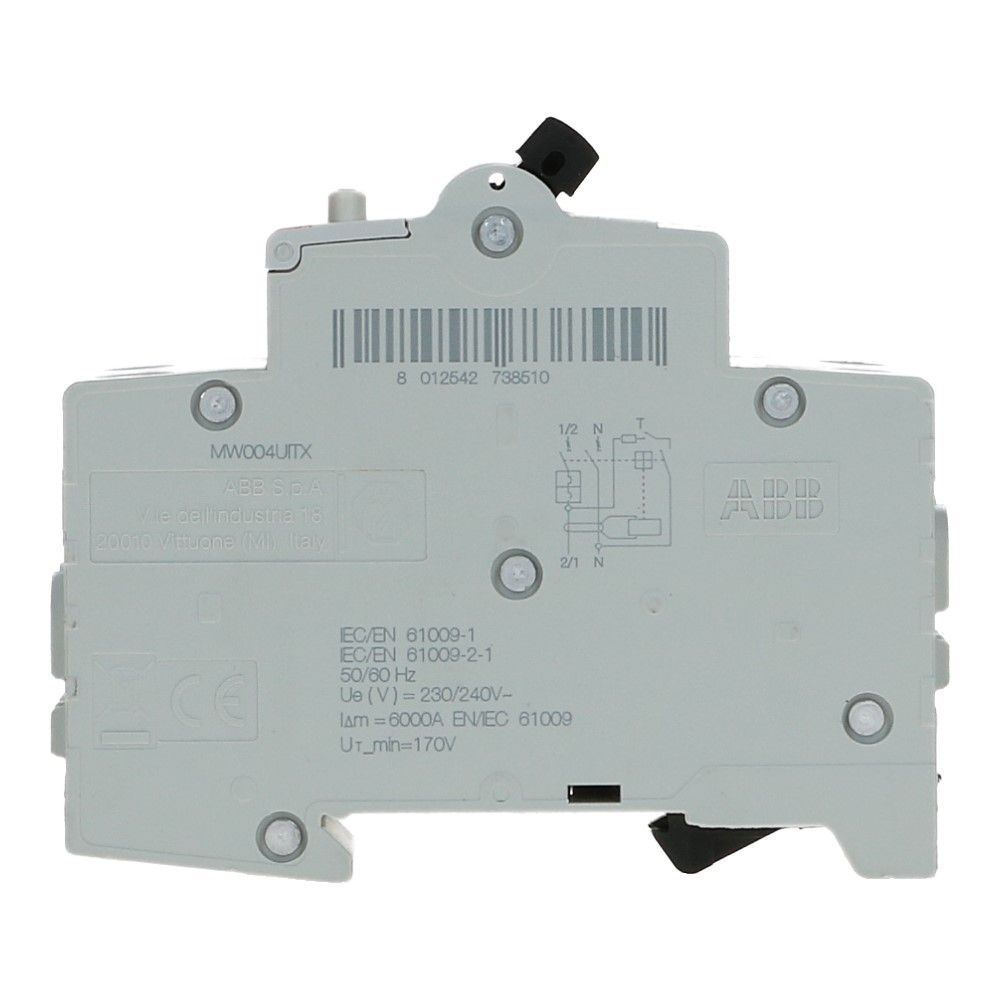 ABB Aardlekautomaat C20 1 polig + nul 30mA 6kA