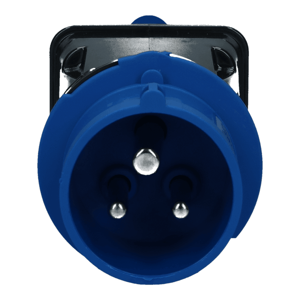 CEE adapter male 3 polig 6H 16A Schuko female IP54