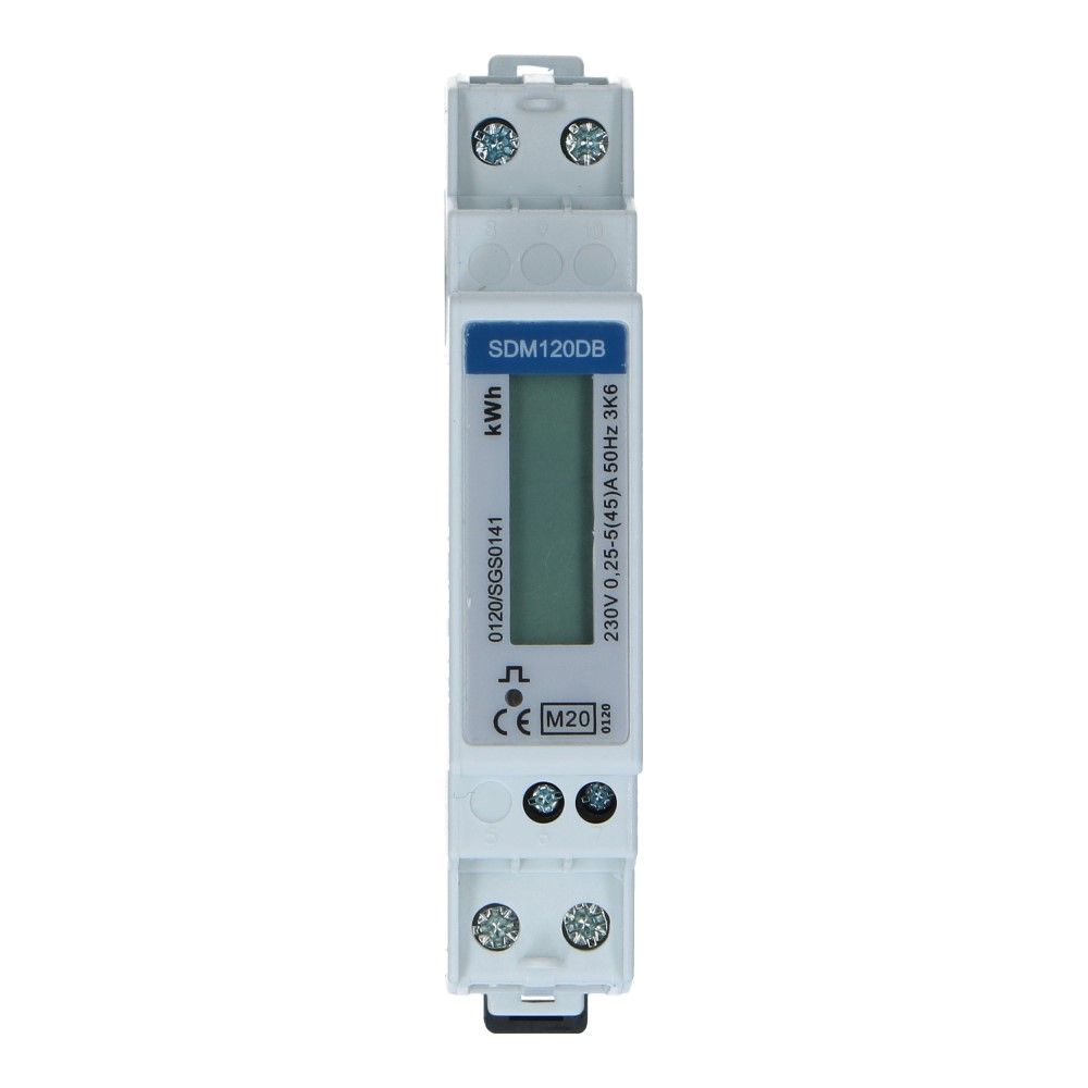kWh meter 1 fase 5/45A MID Factureerbaar