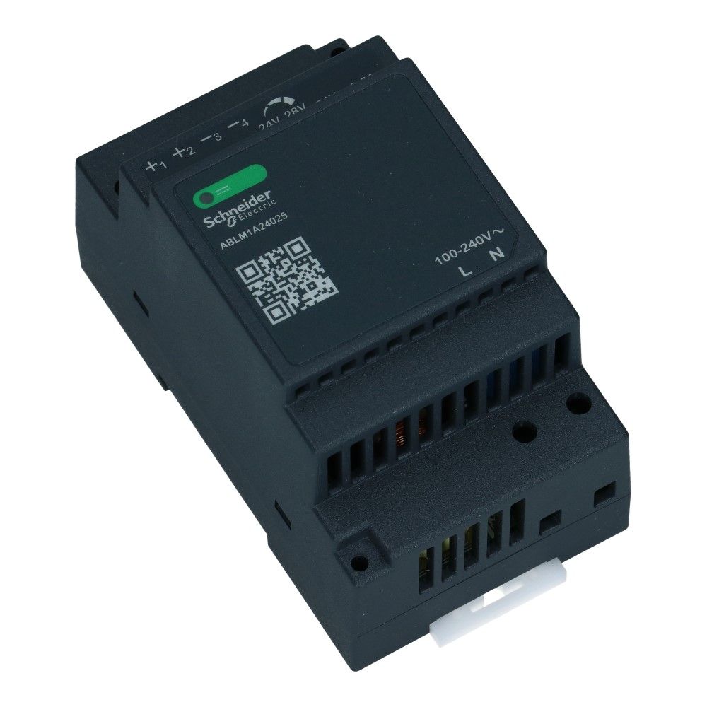 Dinrail voeding 24VDC uit 100-240VAC in 2.5A 60Watt