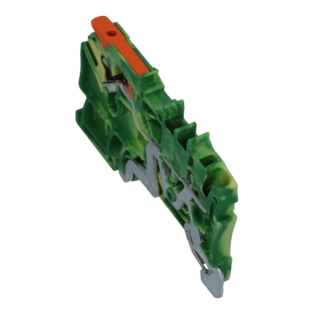 WAGO montageklem hendel aarde 2.5mm² geel groen