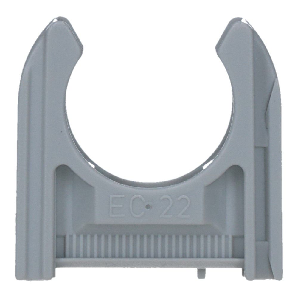 Kunststof buisklem Grijs diameter 7/8inch 22mm - 100 stuks