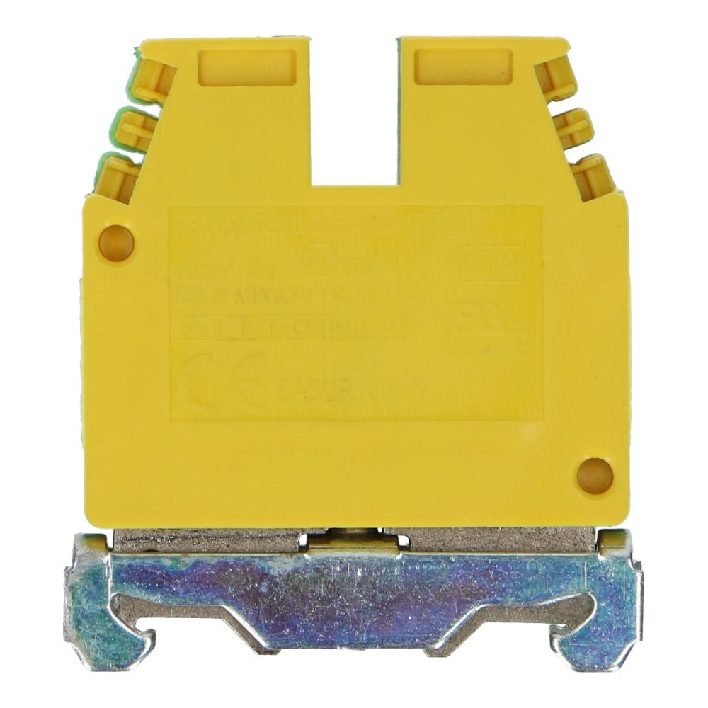 Montageklem aardeklem TE 10mm² geel/groen