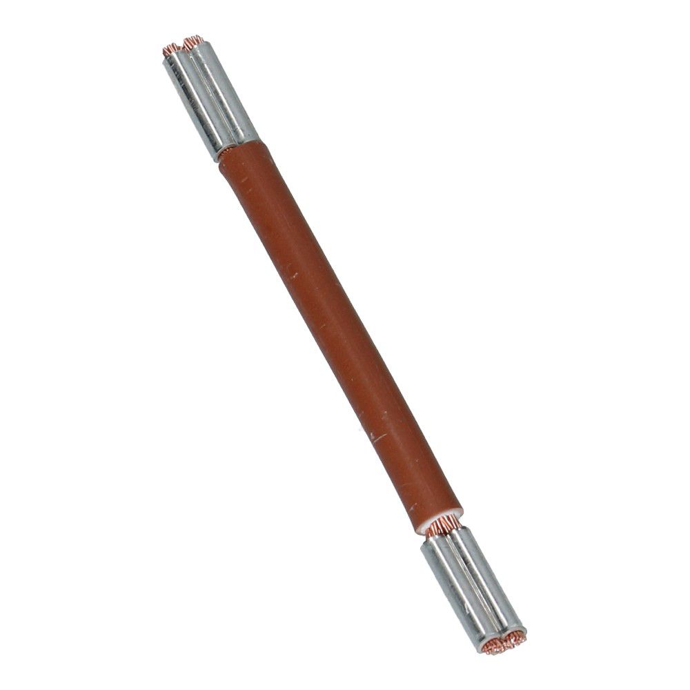Montagedraad met vertind huls bruin 2.5mm² 110mm halogeenvrij 90°C 