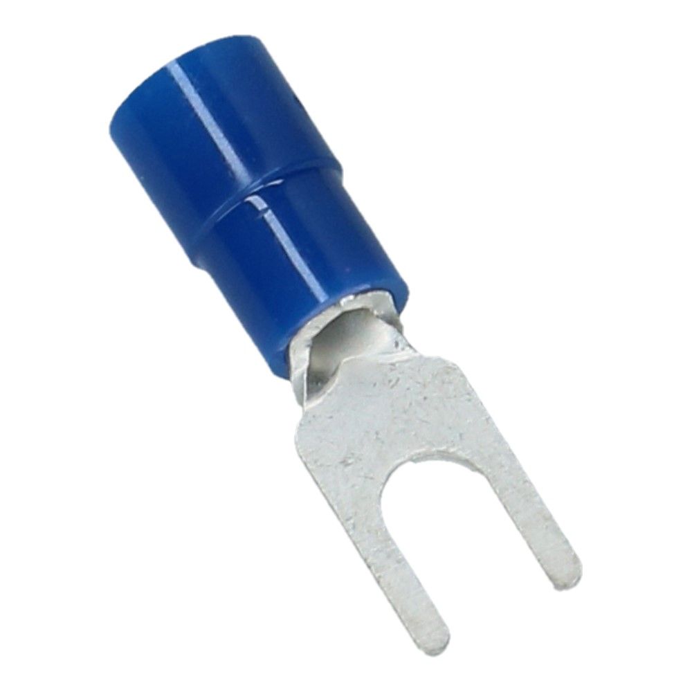 Kabelschoen vork opening 3.7mm B-6.4mm Blauw - 100 stuks