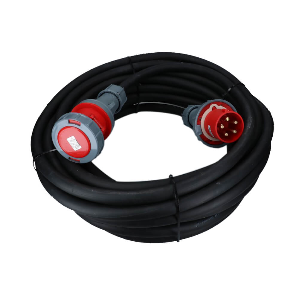 CEE verlengkabel 5 polig 63A 5x16mm² 25 meter IP67 H07RN-F