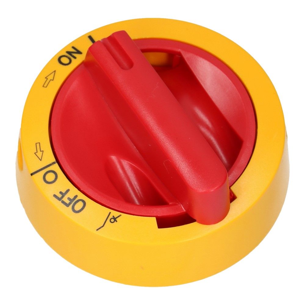 Bedieningshendel IP66 geel/rood tbv KU basis element exclusief as