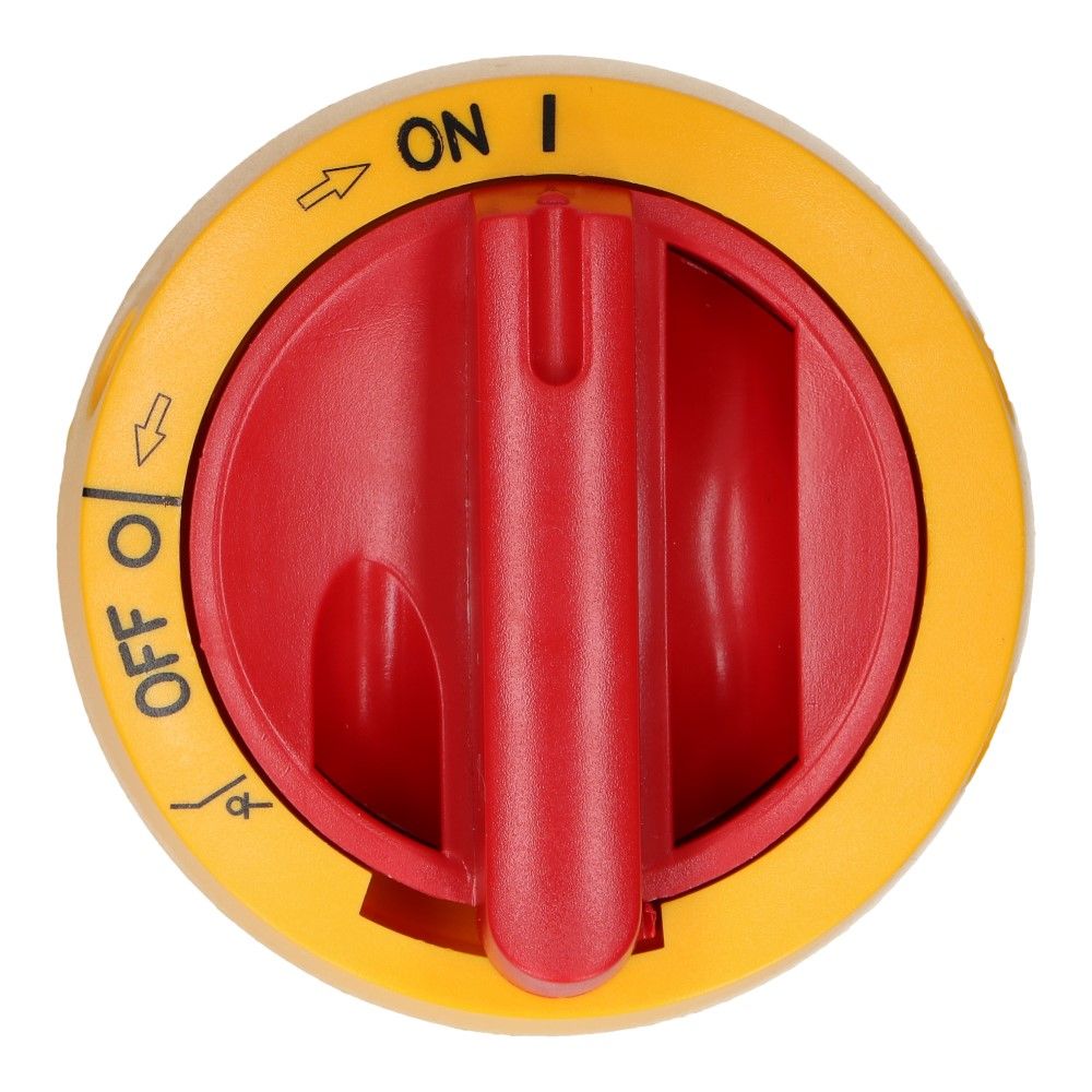 Bedieningshendel IP66 geel/rood tbv KU basis element exclusief as