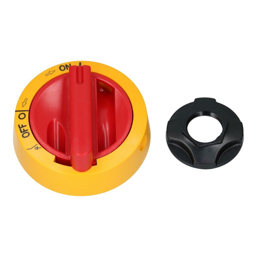 Bedieningshendel IP66 geel/rood tbv KU basis element exclusief as