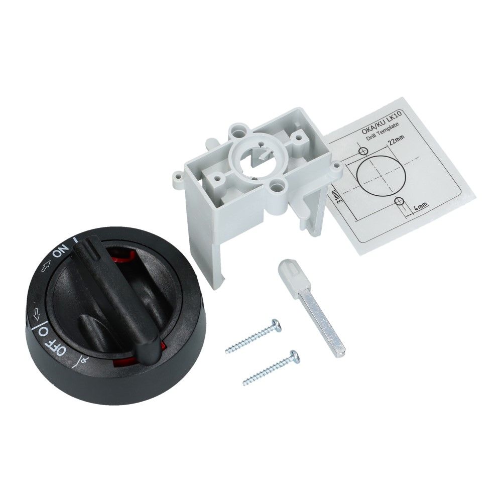 Inbouw kit voor KU basis element 3 polig zwart IP66