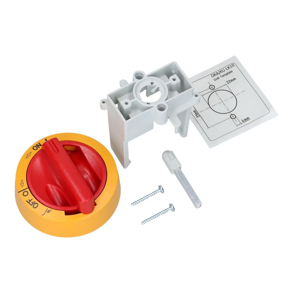 Inbouw kit voor KU basis element 3 polig geel/rood IP66