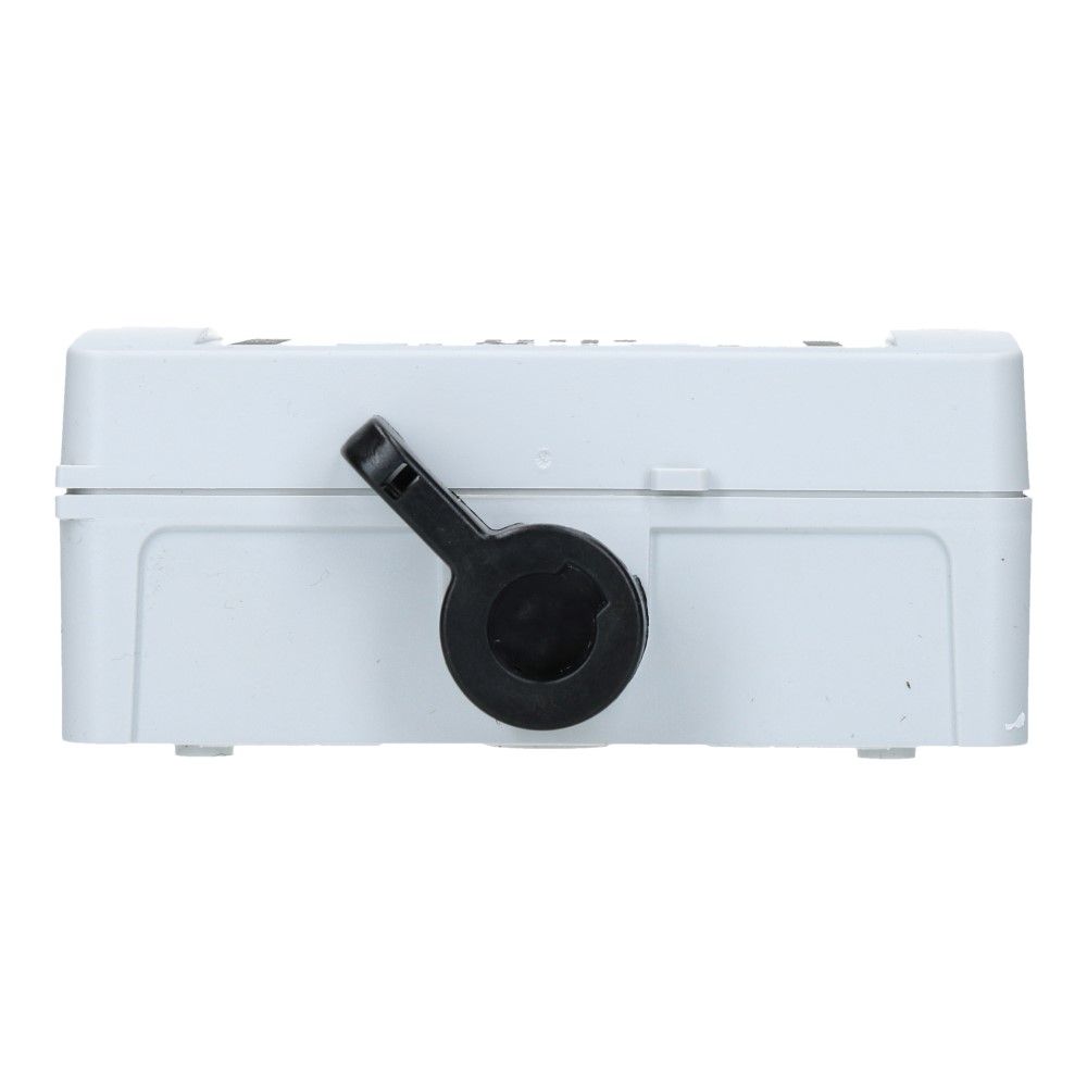 Werkschakelaar IP67 2 polig 25A 83x128x55mm zwart zijhefboom hendel ABS