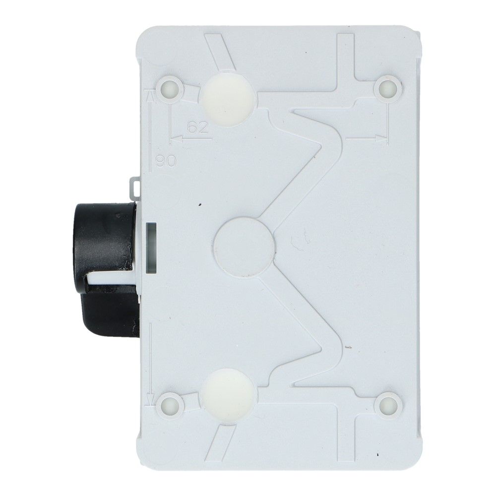 Werkschakelaar IP67 2 polig 25A 83x128x55mm zwart zijhefboom hendel ABS