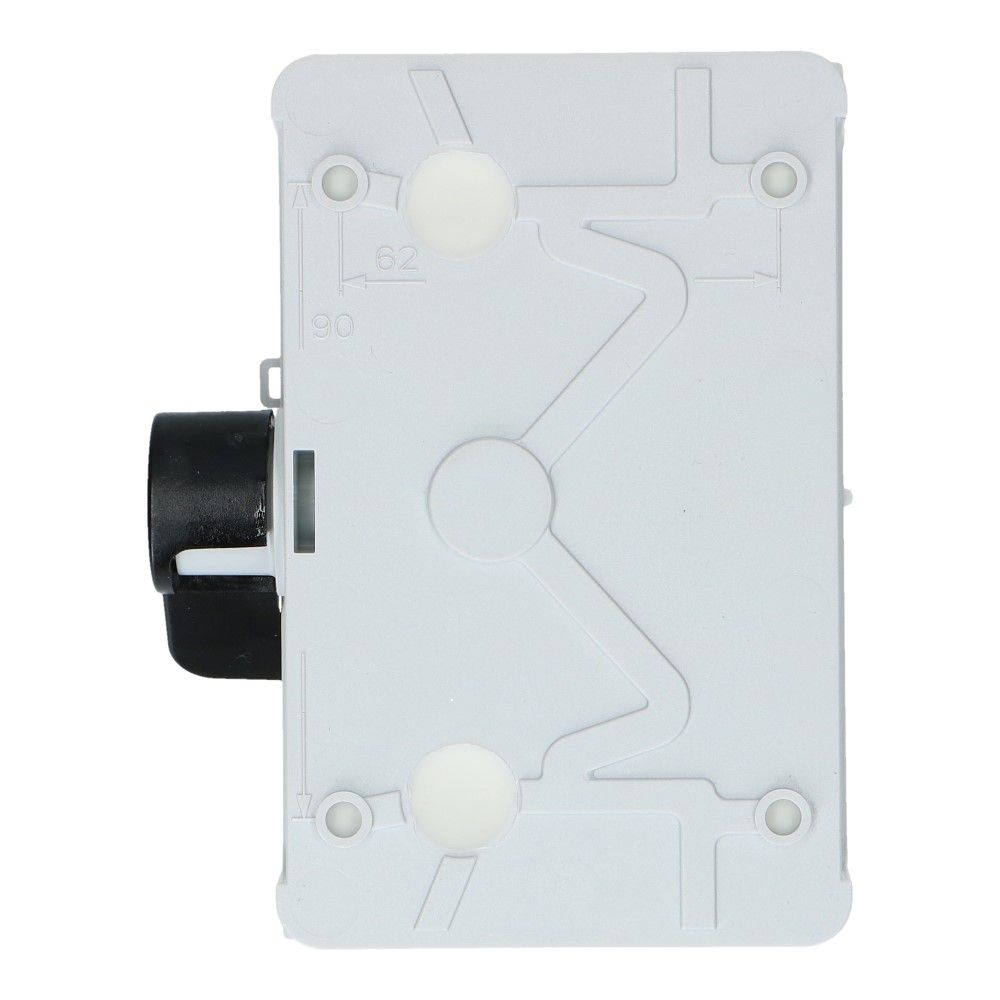 Werkschakelaar IP67 4 polig 16A 83x128x55mm zwart zijhefboom hendel ABS