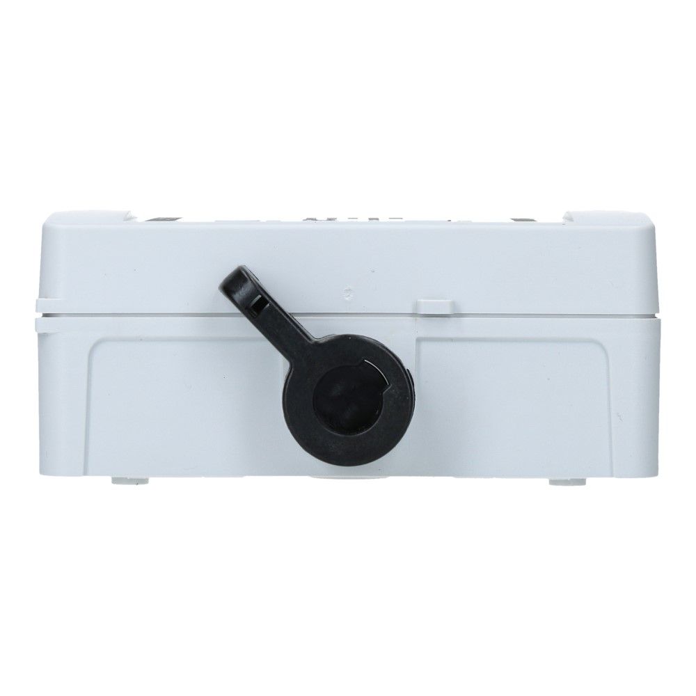 Werkschakelaar IP67 4 polig 25A 83x128x55mm zwart zijhefboom hendel ABS