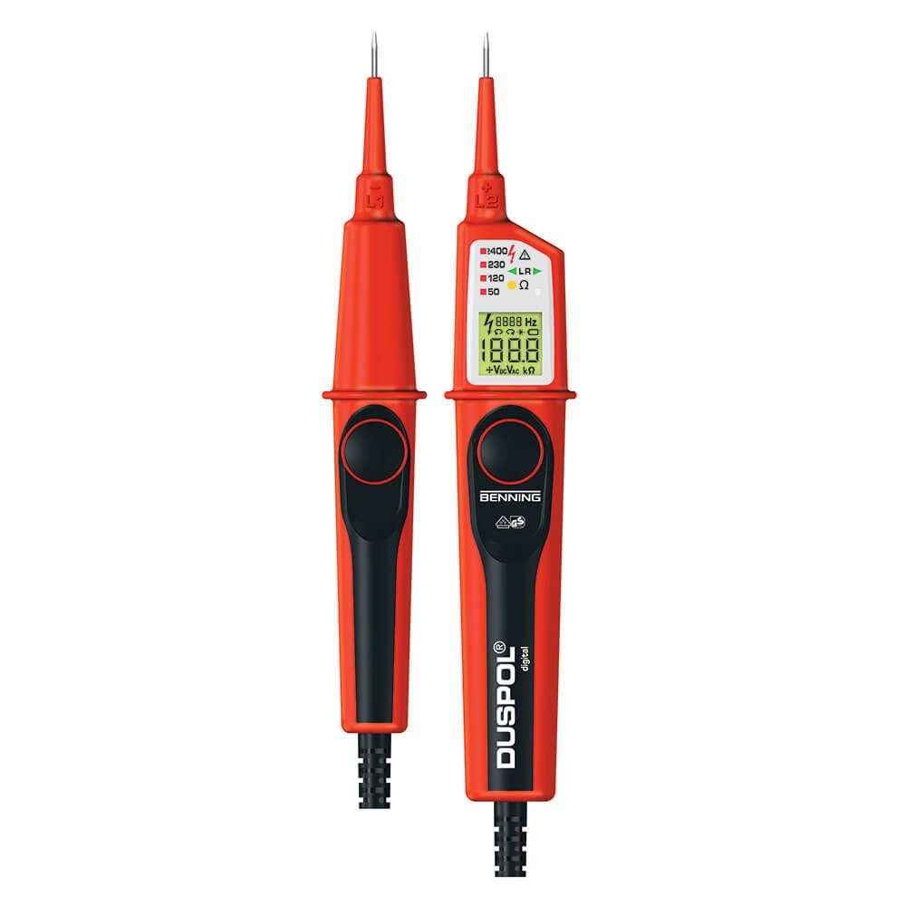 Duspol Digital 2 polig spanningstester 1-1000V AC / 1-1200V DC