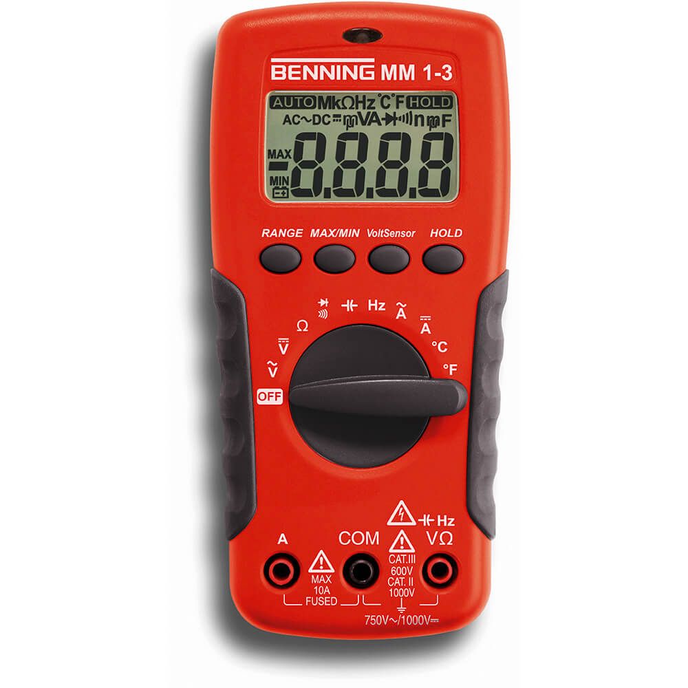 Digitale multimeter MM 1-3 0.1mV-600V 1000V DC / 0.1mV-750V AC
