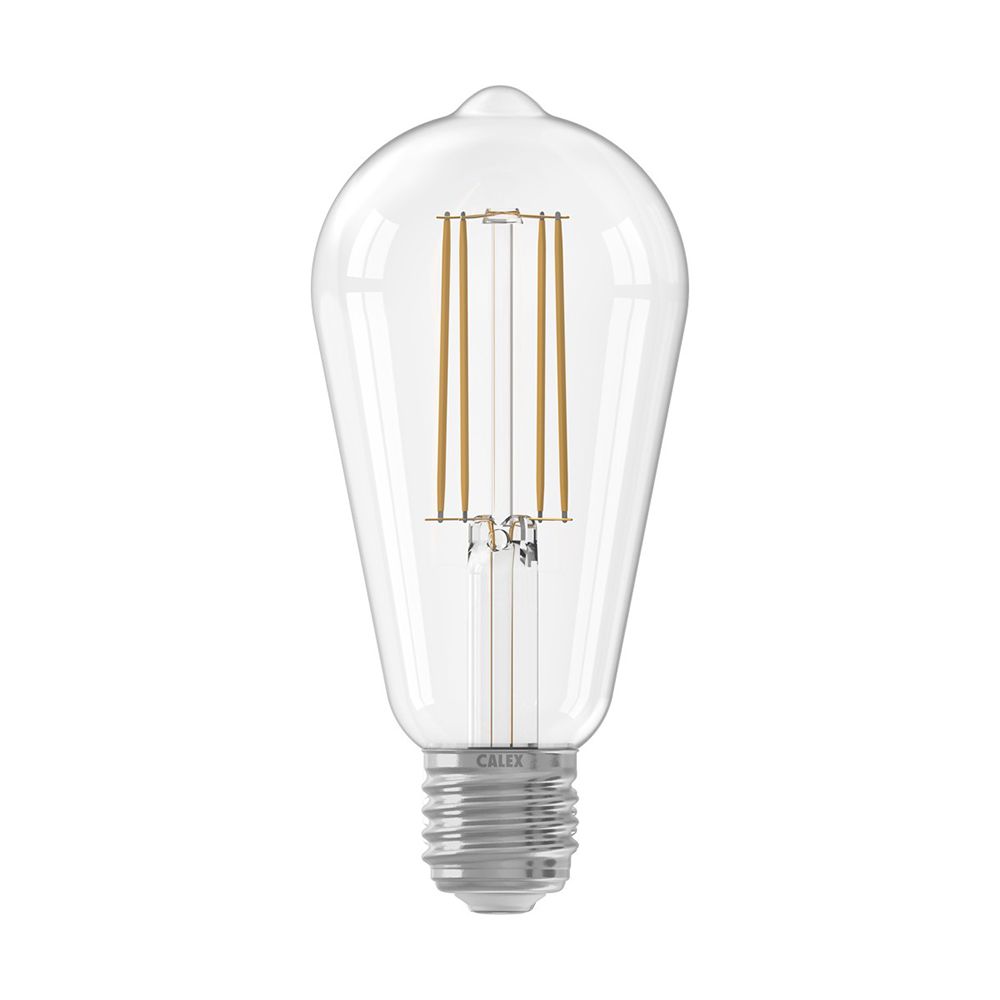 Calex LED Filament Rustiek lamp helder ST64 E27 7W 806lm 2700K