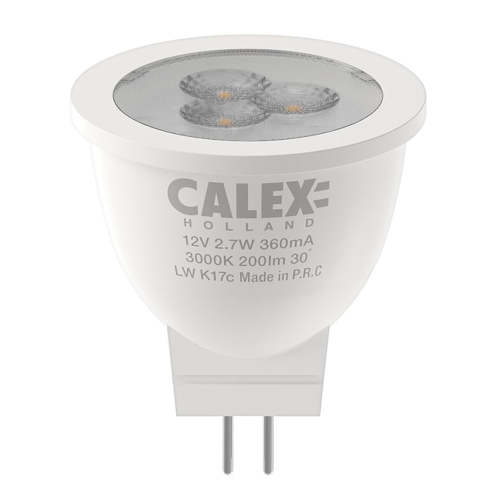 Calex Reflector Frosted SMD MR11 GU4 12V 2.7W 200lm 3000K