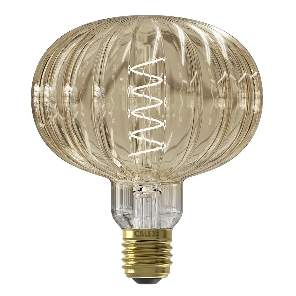 Calex Metz Amber LED Pulse G125 E27 4W 240lm 2000K dimbaar