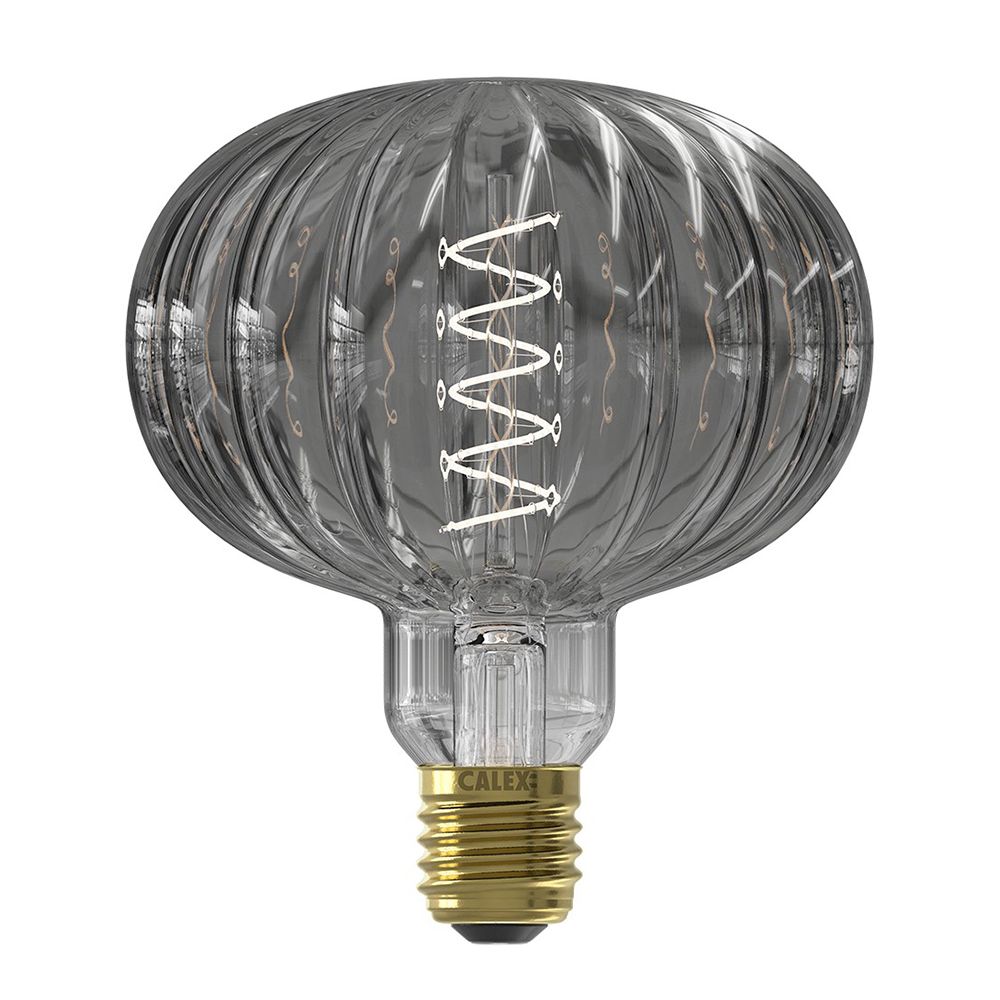 Calex Metz Smokey LED Pulse G125 E27 4W 40lm 2200K dimbaar