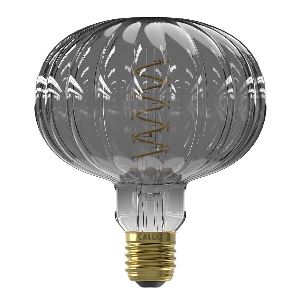 Calex Metz Smokey LED Pulse G125 E27 4W 40lm 2200K dimbaar