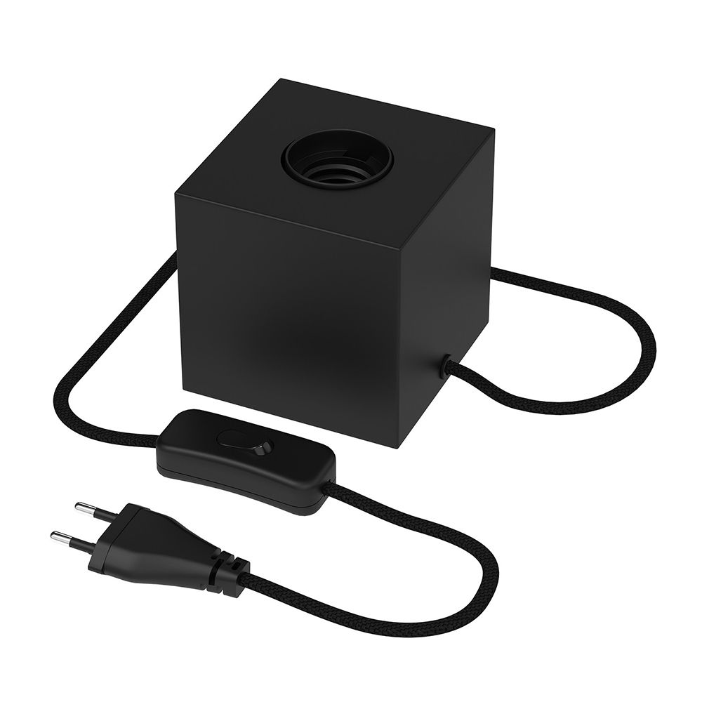 Calex tafelarmatuur E27 met schakelaar max 40W mat zwart