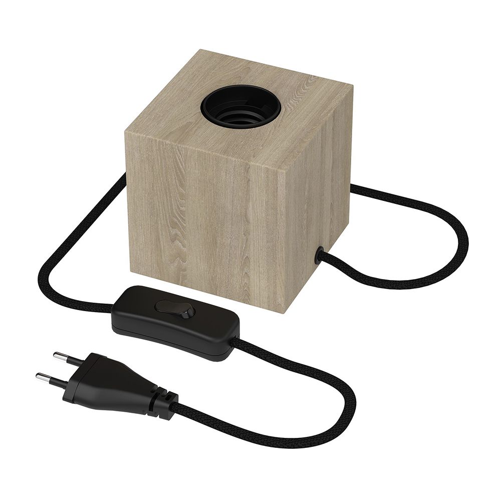 Calex tafelarmatuur E27 met schakelaar max 40W hout