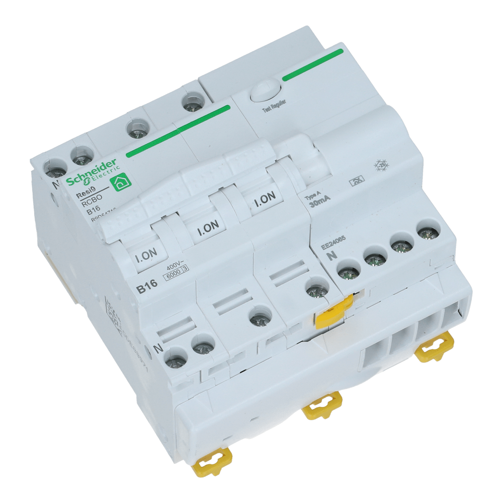 Aardlekautomaat B 20A 3 polig + nul 30mA Resi9