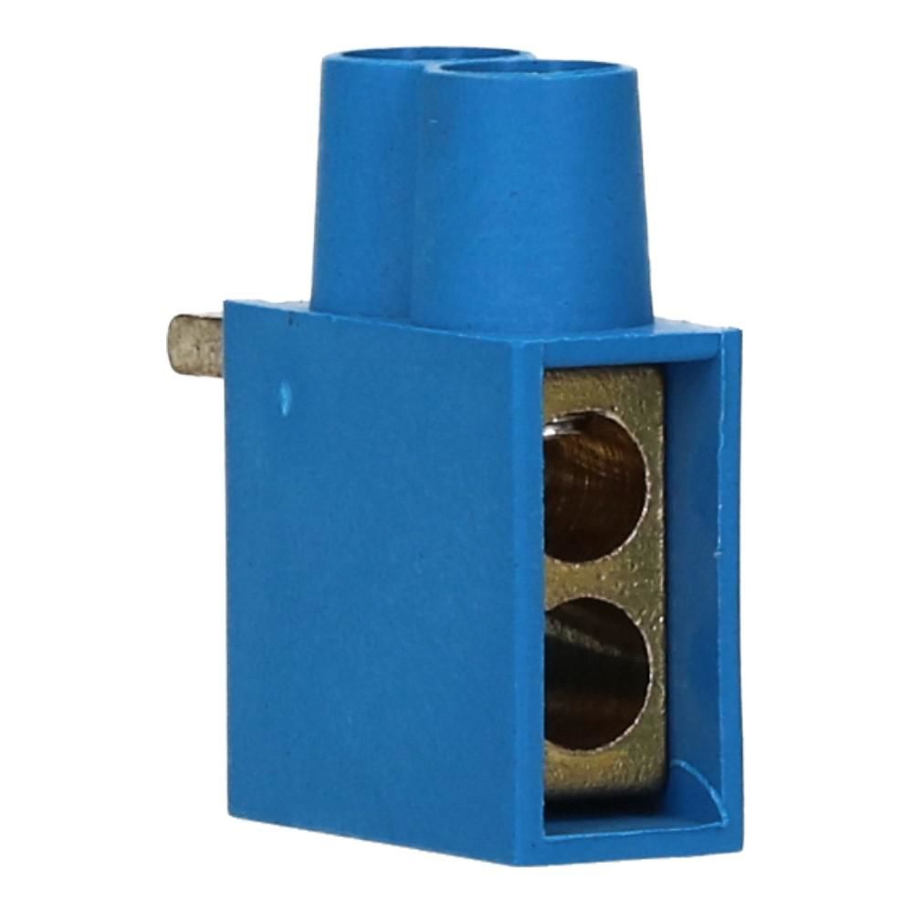 Aftakblok pin blauw 1 fase 2x10mm² hoog