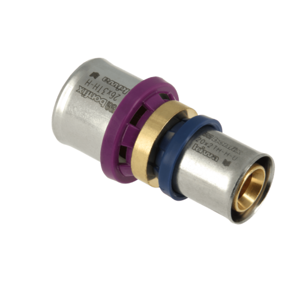 BONFIX Alu-pers rechte verloopkoppeling 26 x 20 mm