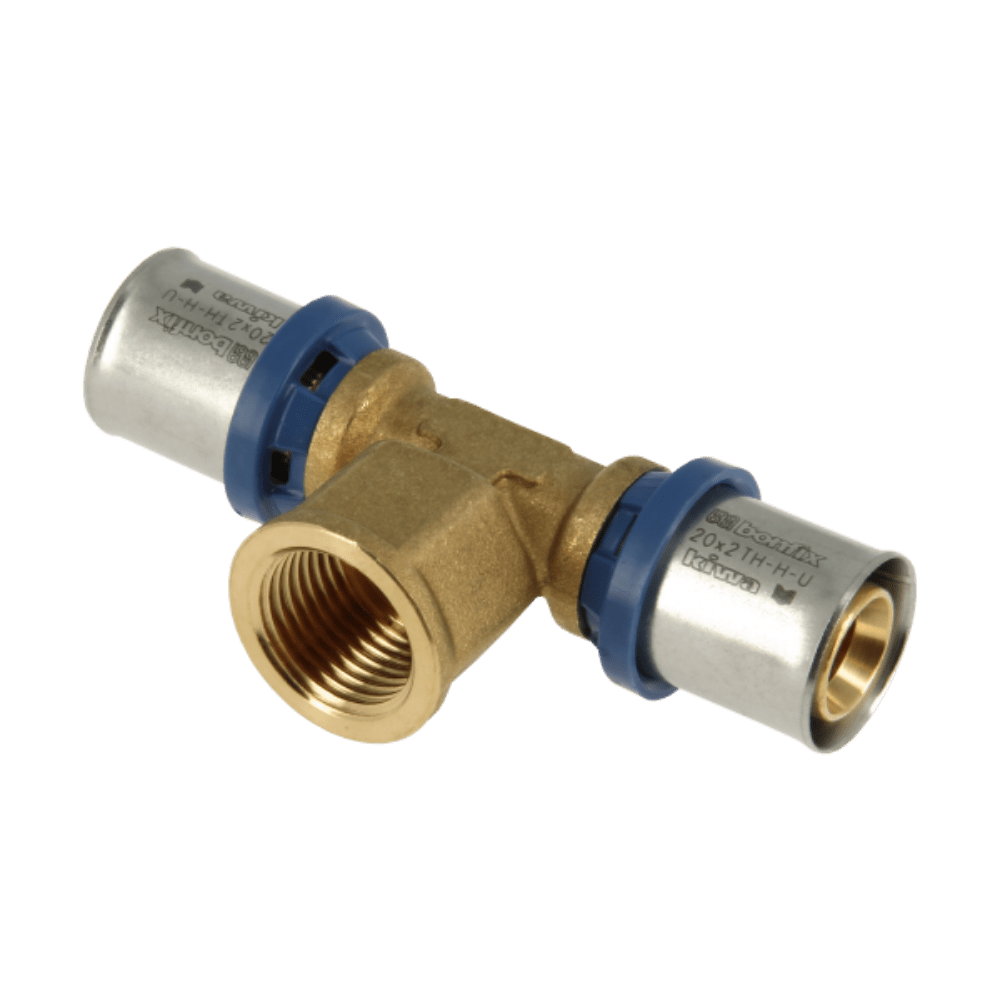 BONFIX Alu-pers T-stuk 20 x 1/2" bi.dr. x 20 mm