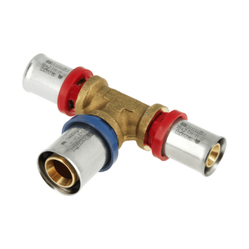 BONFIX Alu-pers verloop T-stuk 16 x 20 x 16 mm