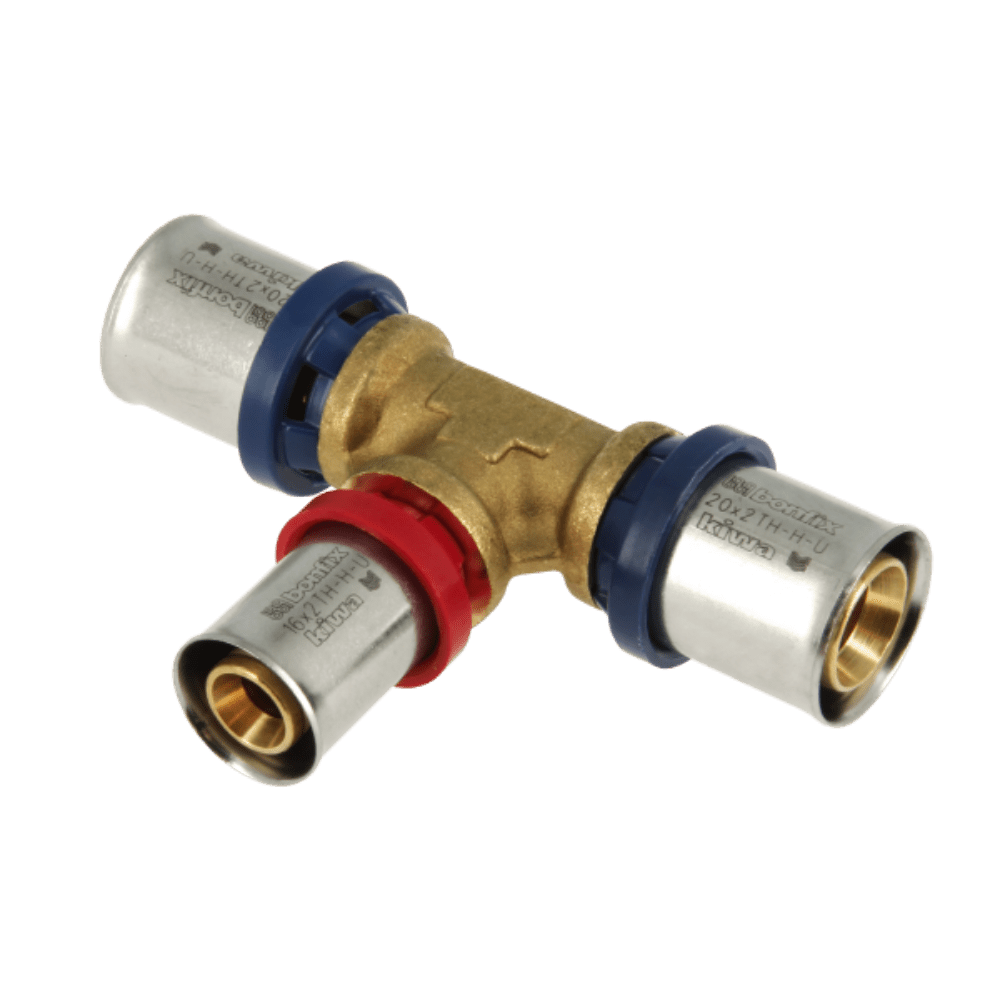 BONFIX Alu-pers verloop T-stuk 20 x 16 x 20 mm