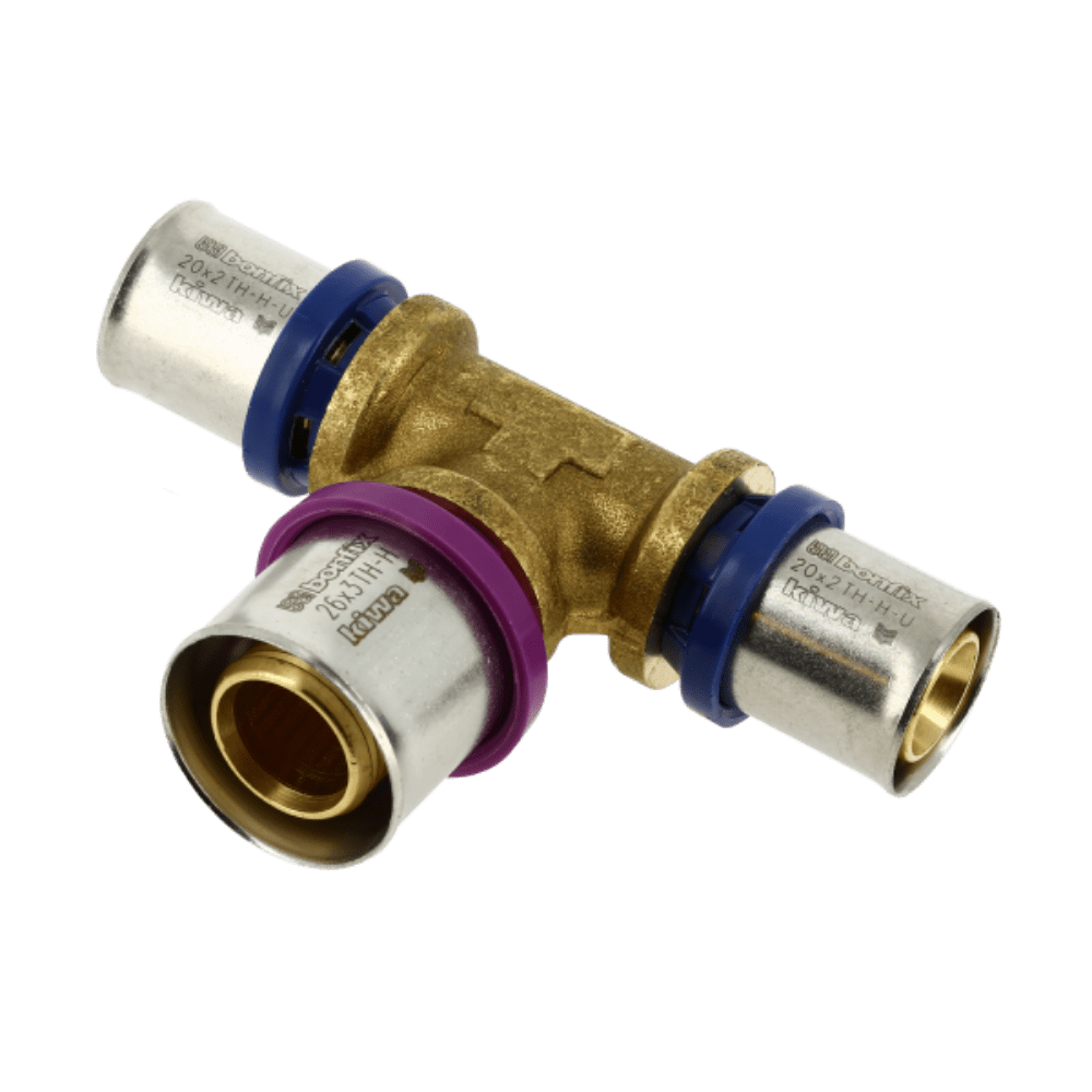 BONFIX Alu-pers verloop T-stuk 20 x 26 x 20 mm